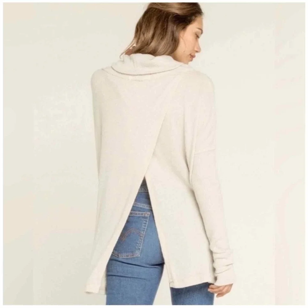 Free People Juicy Long Sleeve Sweater Stone Cold